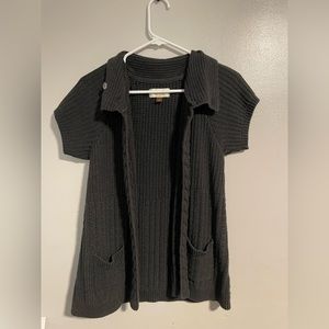 Sonoma short sleeve sweater. Size medium dark grey.